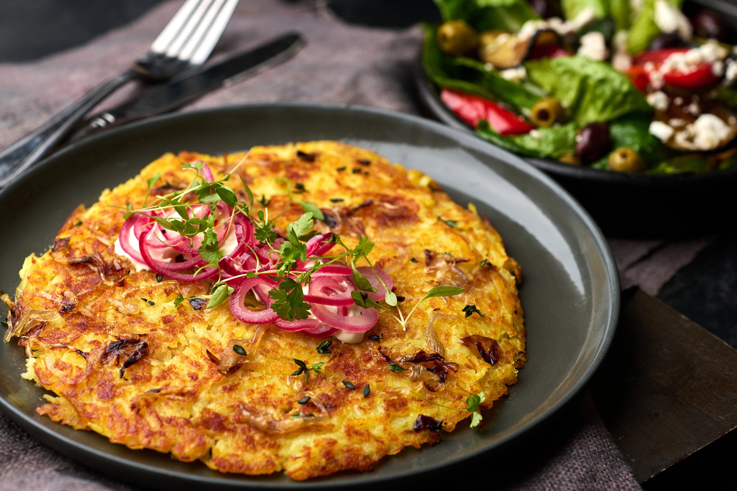 Bisto potato rosti with veg