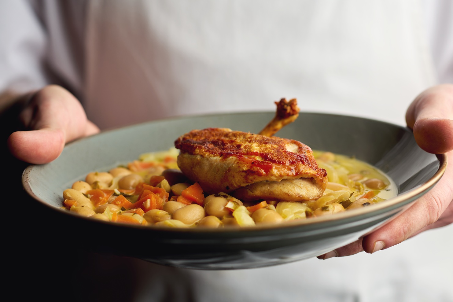 Chicken Supreme with Butterbean & Vegetable Broth