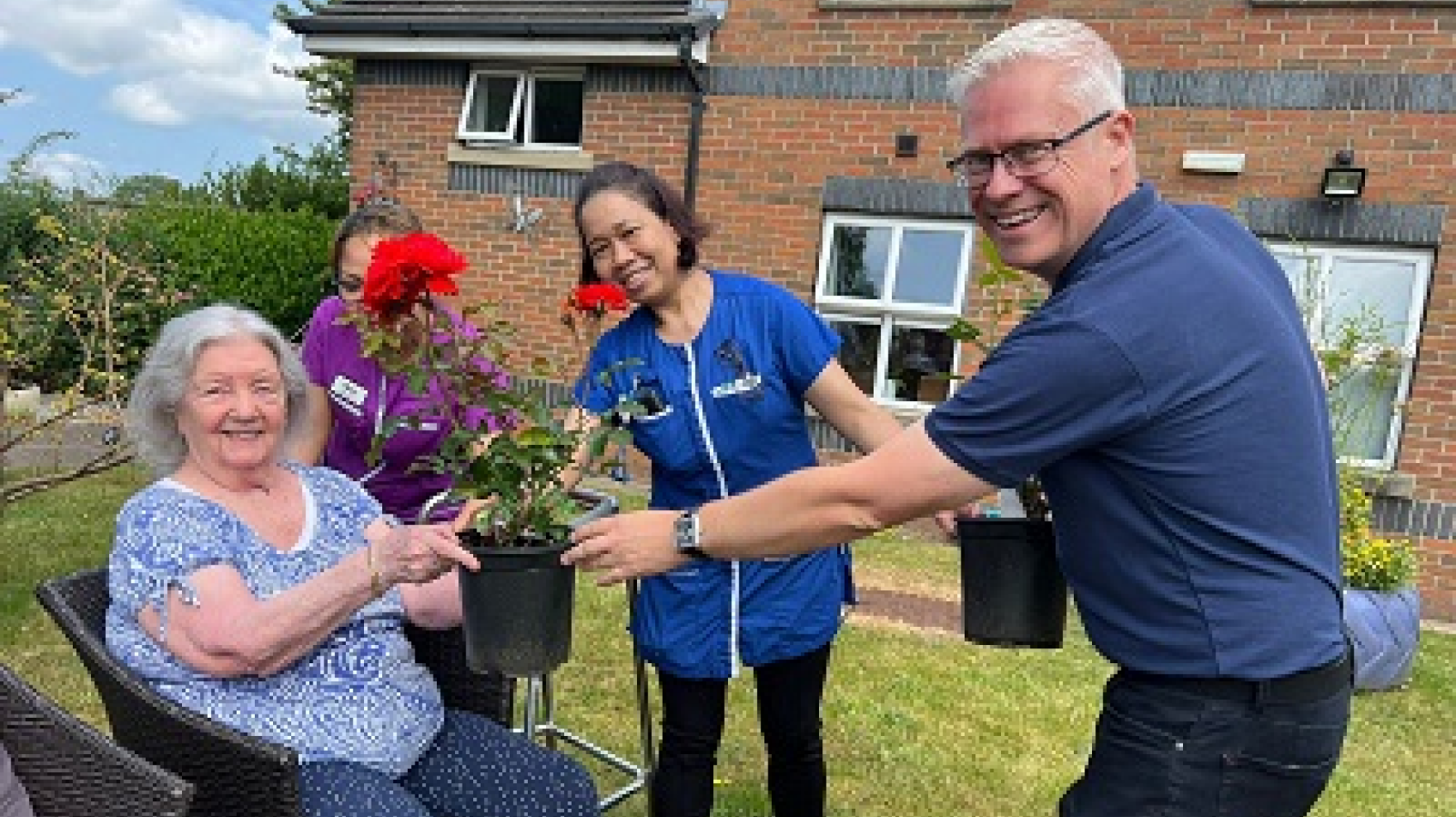 UK care homes commemorate King's Coronation with memory garden roses
