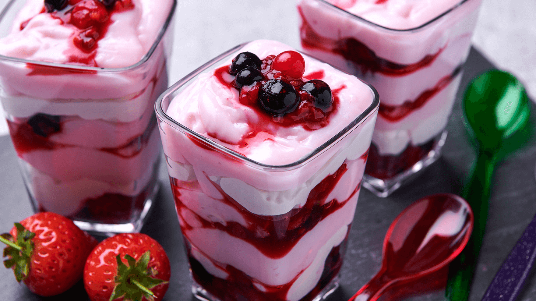 Vegan Fruit Fool Summer berries