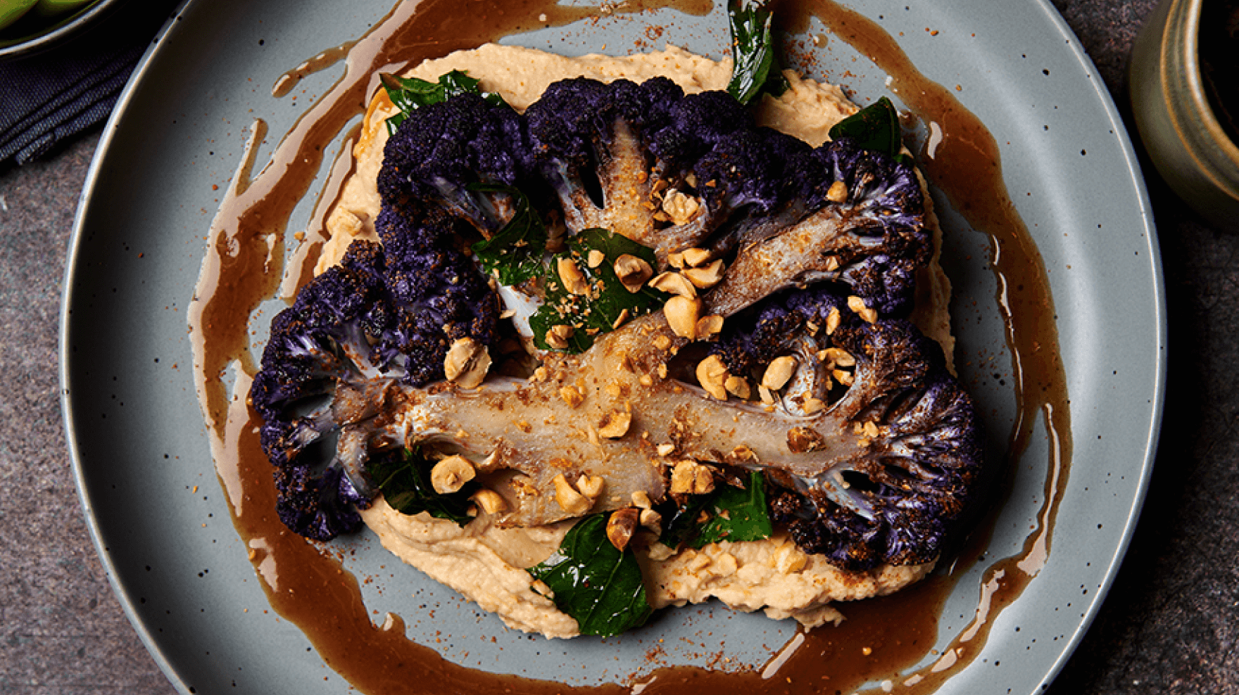 Louisiana Cajun Roast Purple Cauliflower