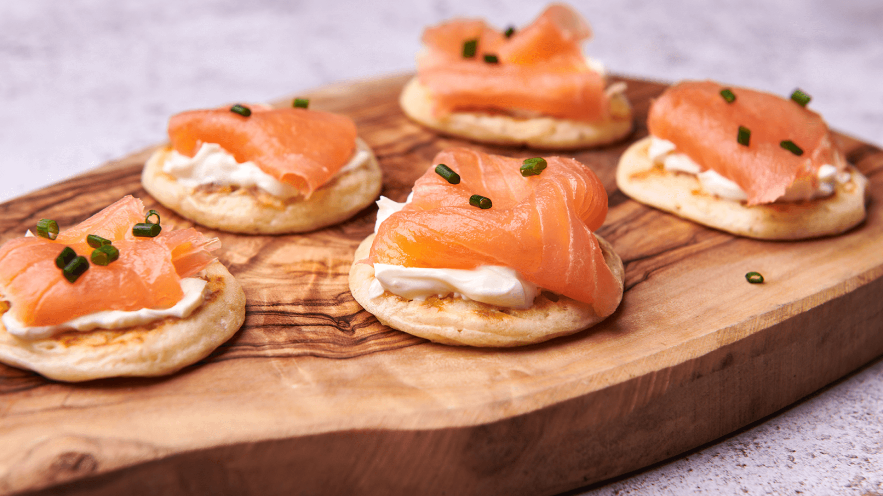 Blinis Smoked Salmon Cream Cheese