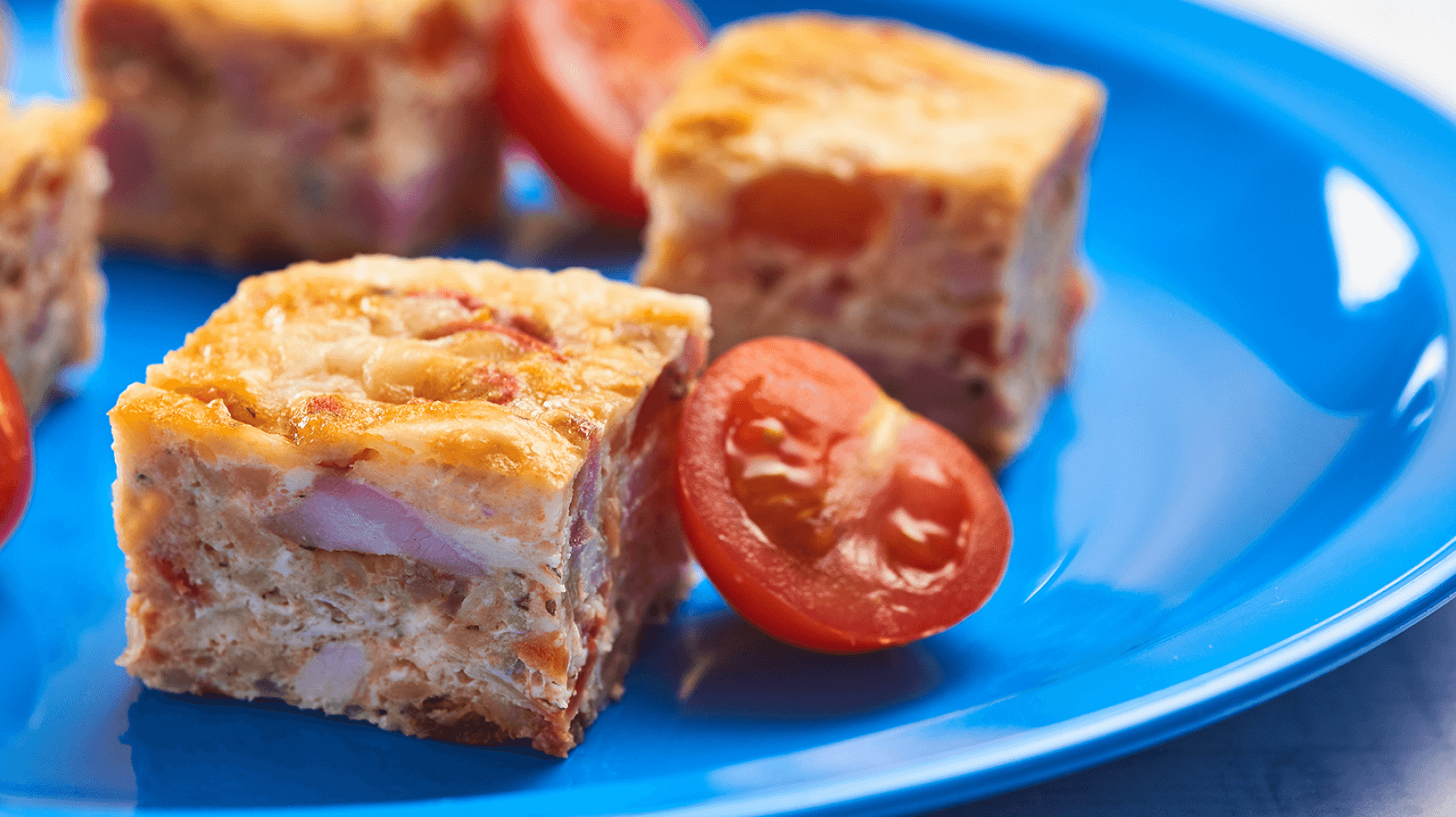 Crustless Quiche Cubes