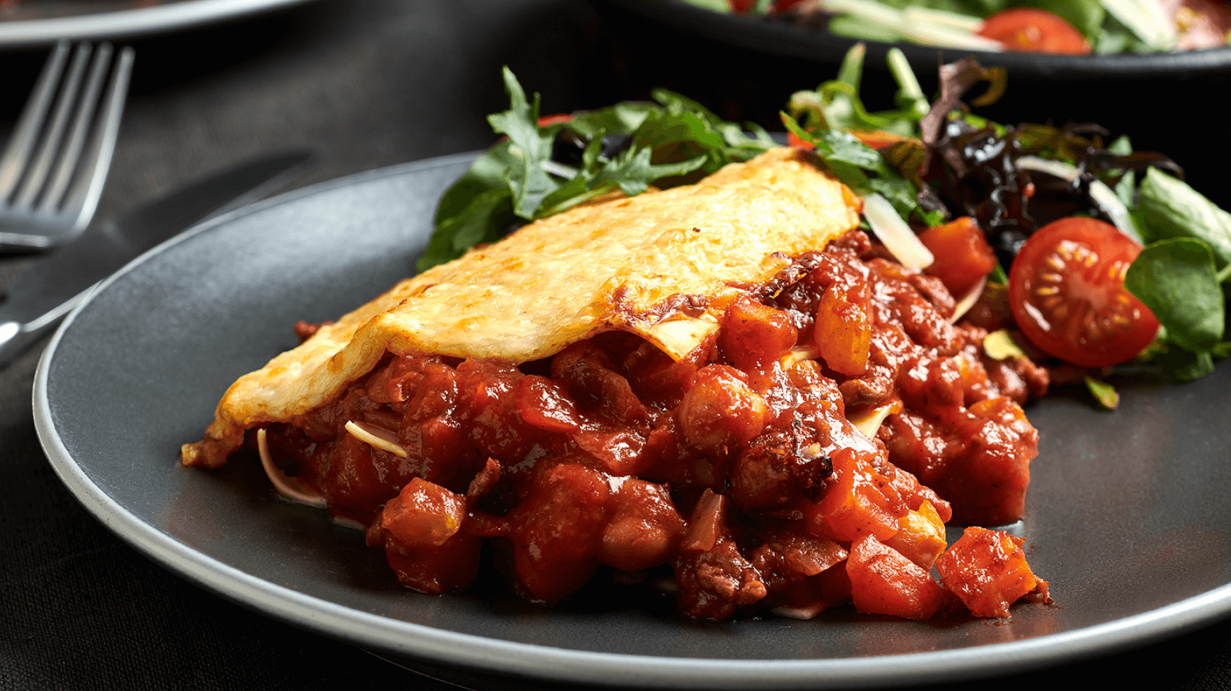 Bolognese Beef And Chick Pea Lasagne