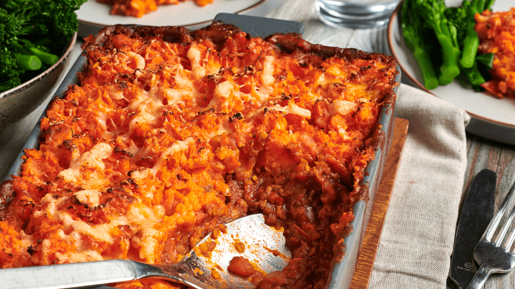 Bolognese Beef Lentil Bake