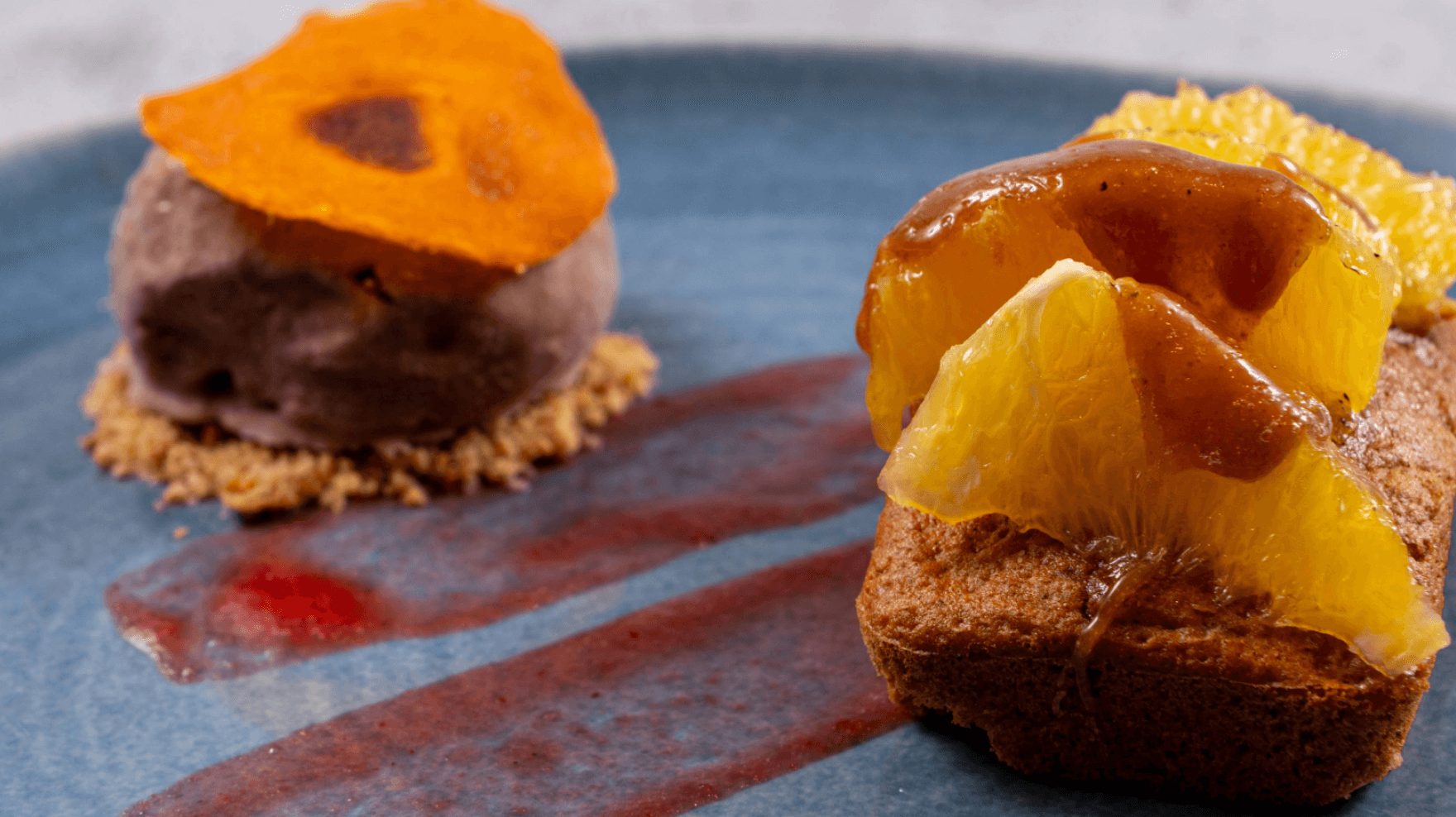 Caramel Orange Sponge Chocolate Ice Cream