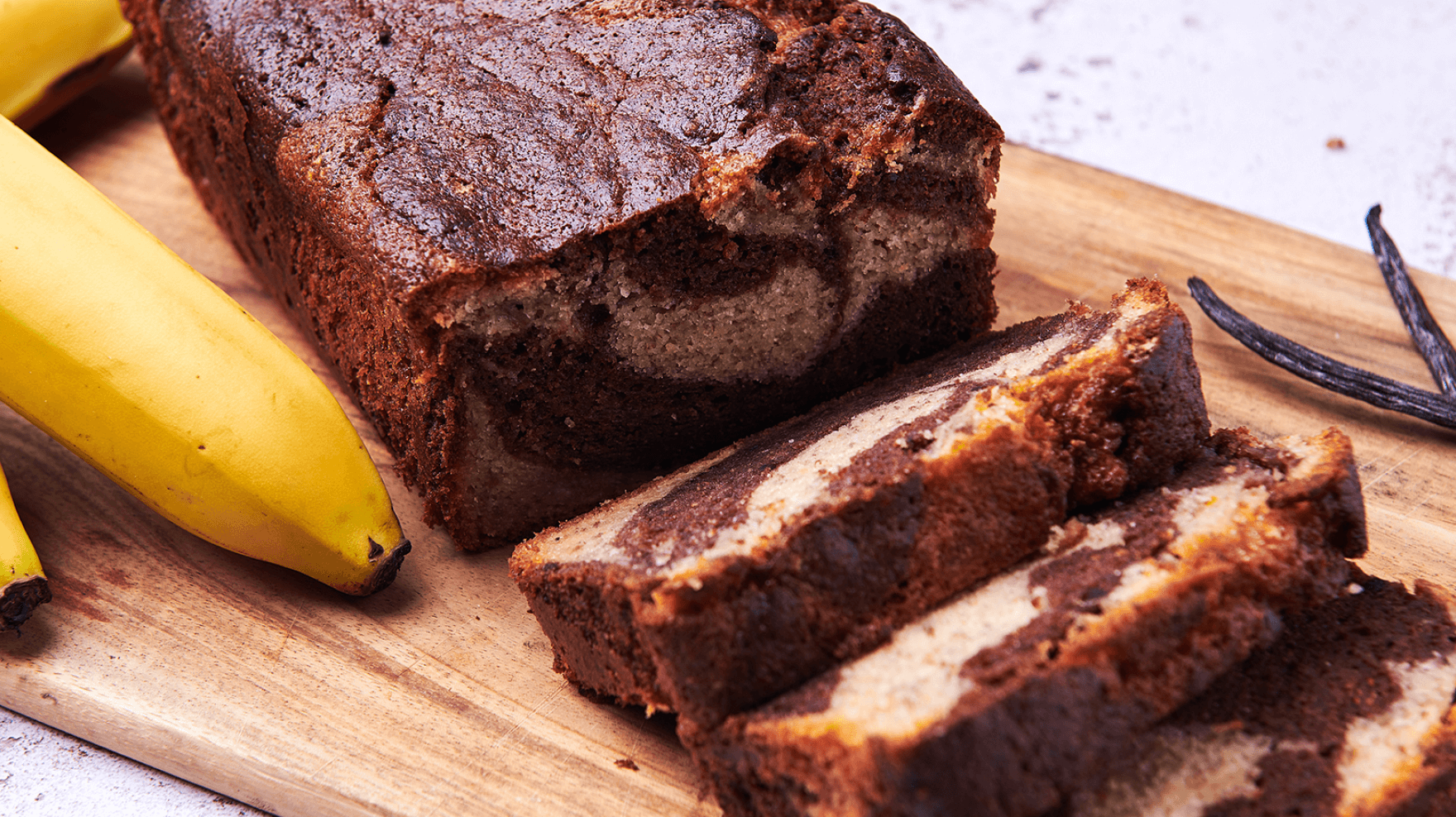 Chocolate Banana Marble Cake