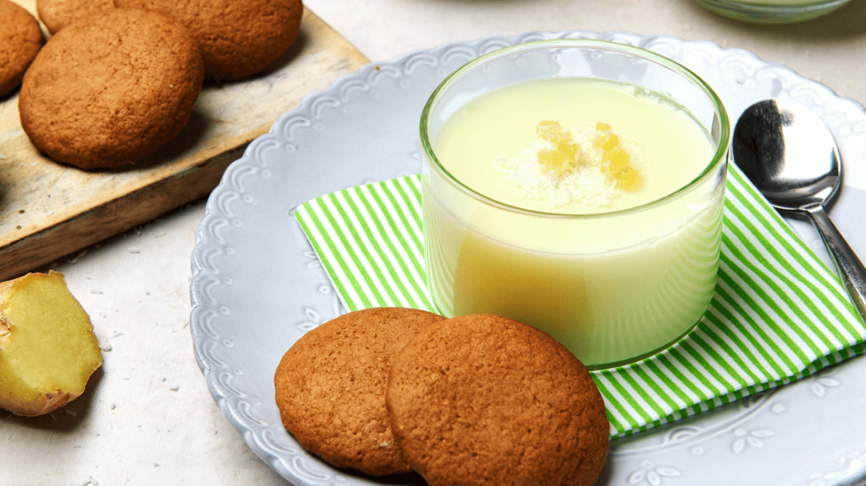 Lime Ginger Coconut Jelly Dessert