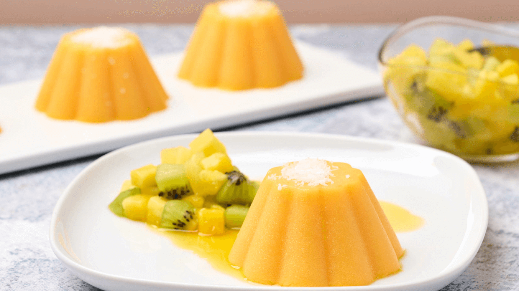 Orange Mango Coconut Jelly