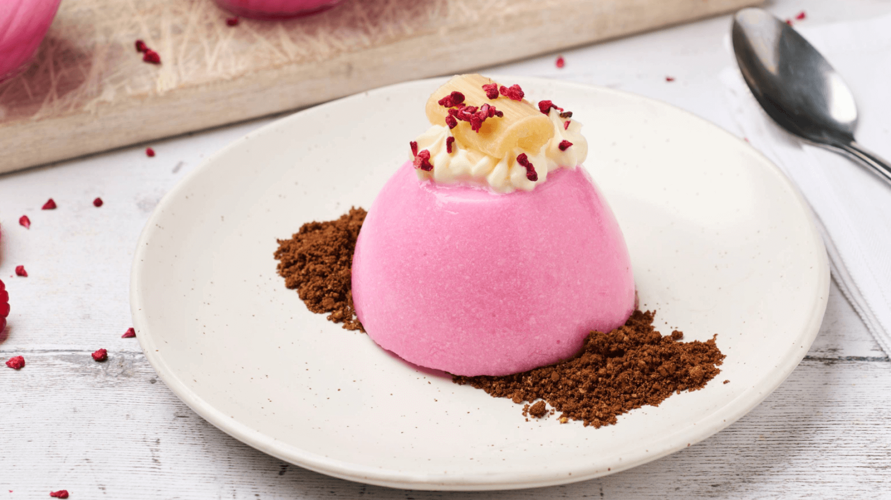 Raspberry Rhubarb Jelly Mascarpone Chocolate Crumb