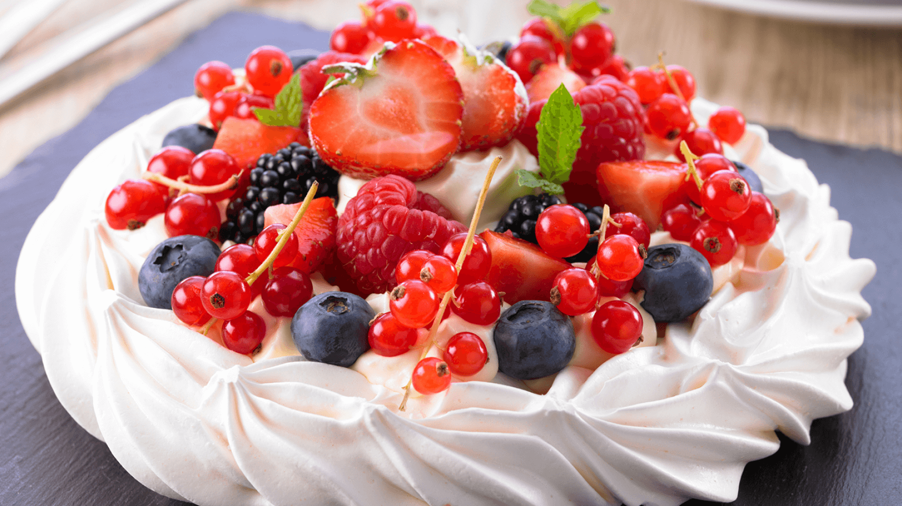 Summer Berry Pavlova Sharing Dessert