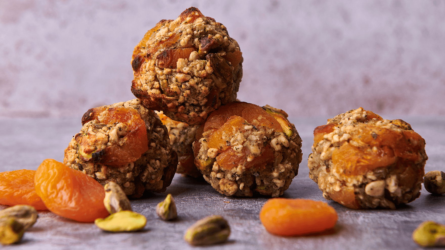 Apricot and Pistachio Stuffing Balls