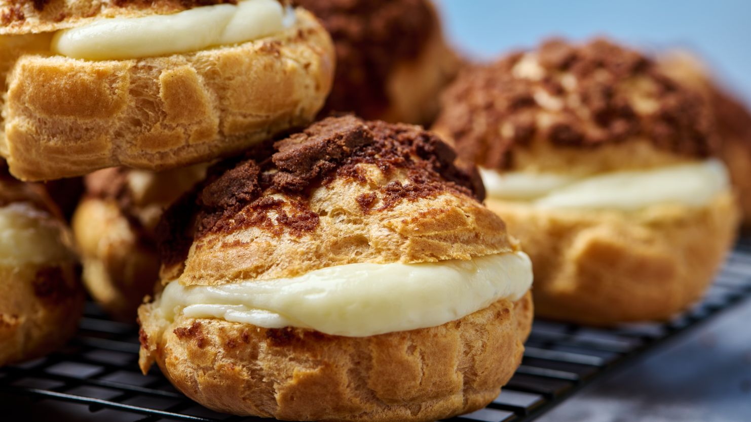 Vanilla Angel Delight profiteroles